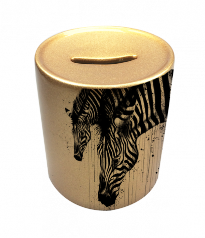 กระปุกออมสิน พิมพ์ลาย Zebla Piggy Bank